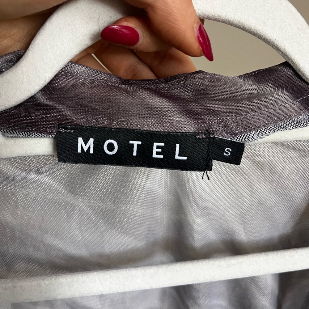 Motel Rocks sheer button up - Picture 2 of 3
